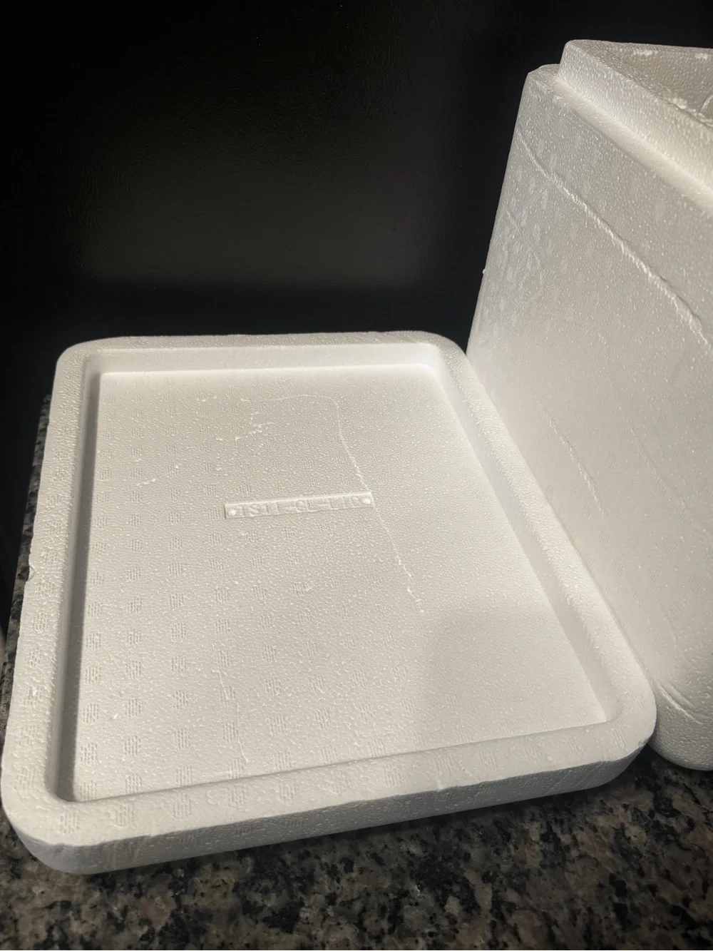 Thick Styrofoam Cooler Box with Lid / Insulated Shipping Cooler